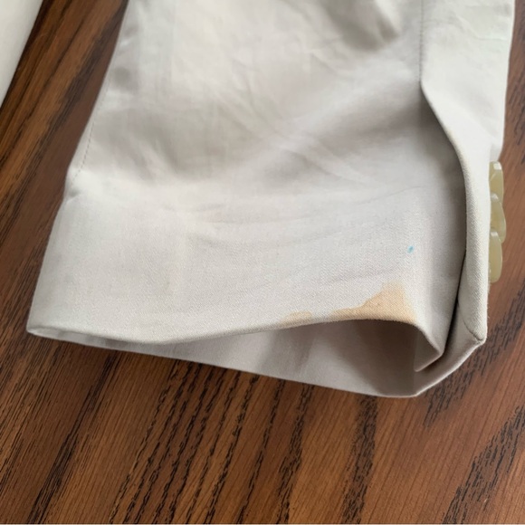 Express Light Tan Tailored Suit Jacket Blazer Formal Workwear - Picture 14 of 15